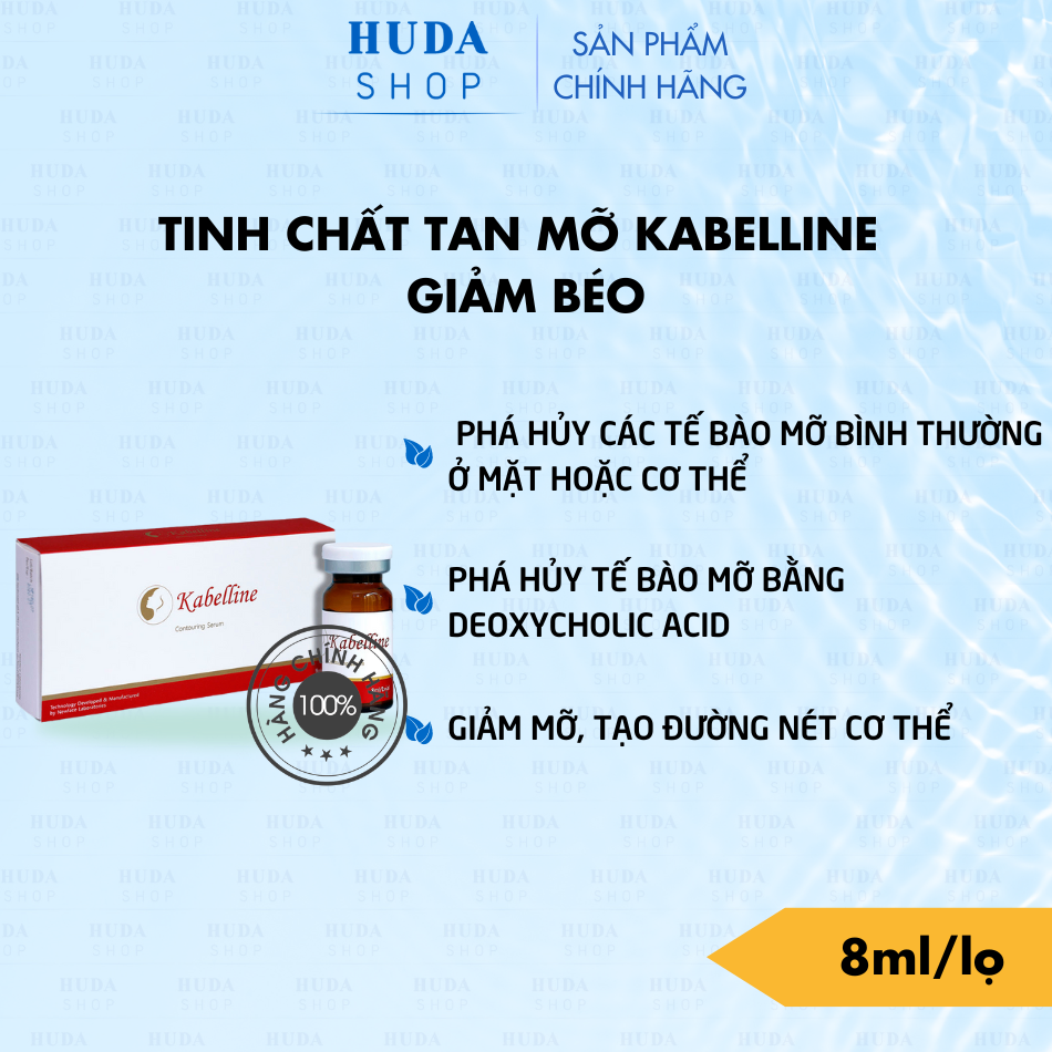 Tinh Chất Tan Mỡ Kabelline Giảm Béo Hộp 5 lọ