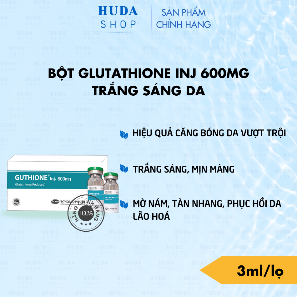 Glutathione giảm thâm trắng da mờ nám Glutathione Bione 600mg Hàn Quốc