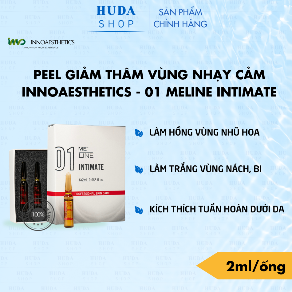 HOẠT CHẤT ĐIỀU TRỊ THÂM VÙNG NHẠY CẢM INNOAESTHETICS 01 MELINE INTIMATE - LẺ 1 ỐNG 2ml