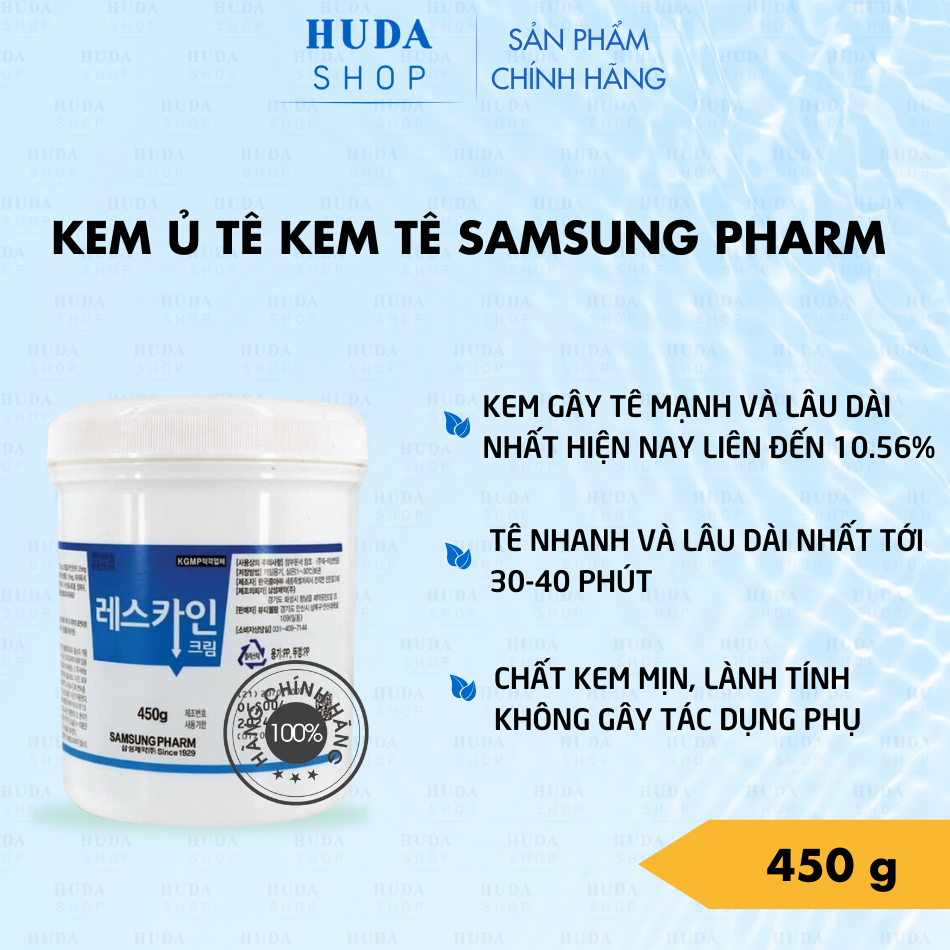 Kem ủ tê Samsung Pharm Hàn Quốc nồng độ Lidocain 10.56%