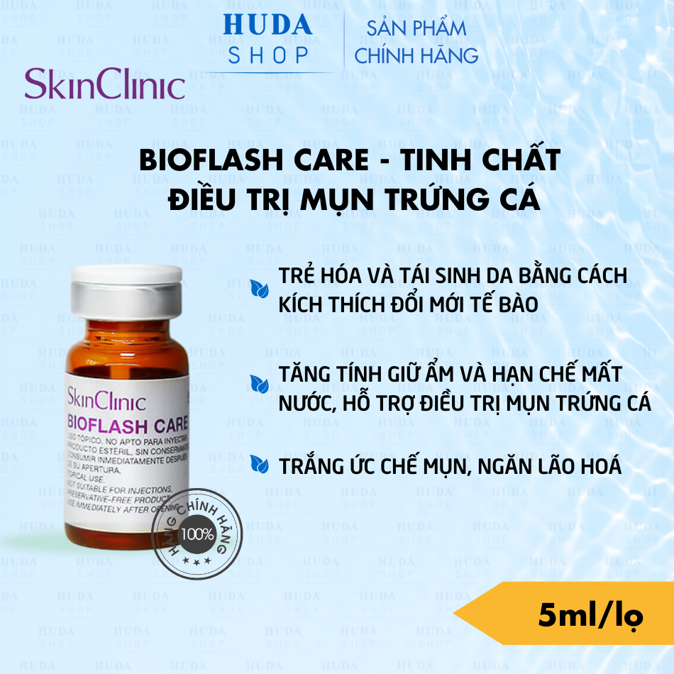 BIOFLASH CARE SKINCLINIC - TINH CHẤT ĐIỀU TRỊ MỤN TRỨNG CÁ