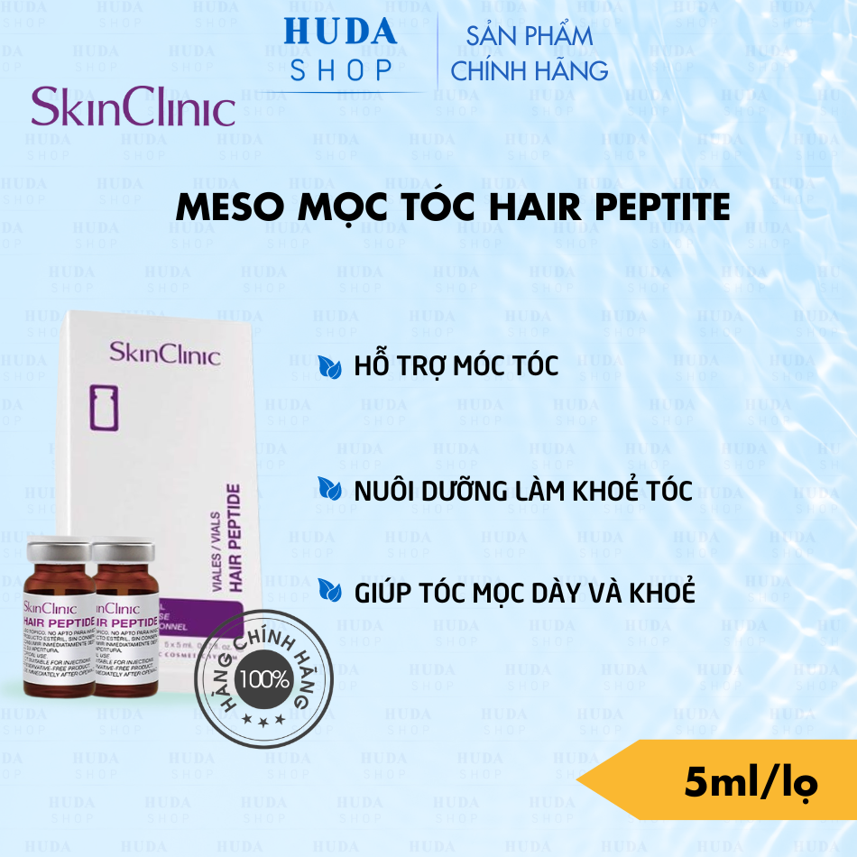 HAIR PEPTIDE MESO SKINCLINIC - TINH CHẤT ĐIỀU TRỊ RỤNG TÓC VÀ KÍCH THÍCH MỌC TÓC