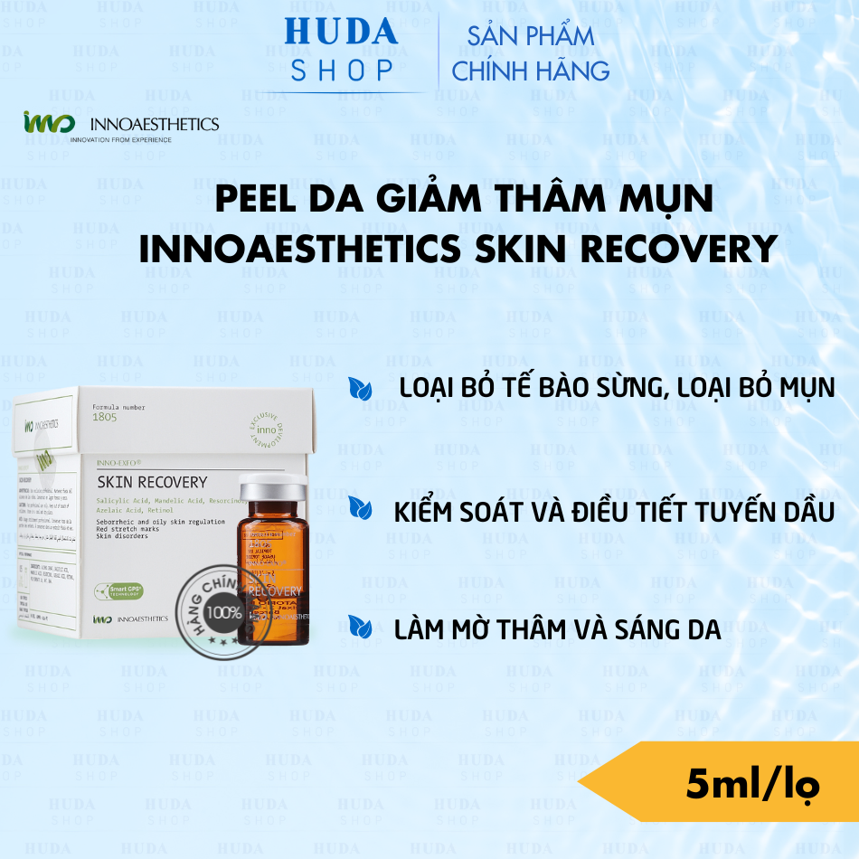 INNOAESTHETICS SKIN RECOVERY - HOẠT CHẤT PEEL TÁI TẠO, GIẢM THÂM MỤN, TRẺ HOÁ DA 1 LỌ