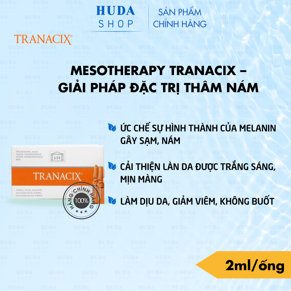 TINH CHẤT MESO TRỊ NÁM TRANACIX 10% LẺ 1 ỐNG 2ML