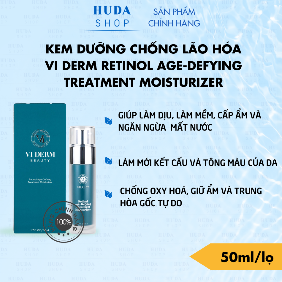 Kem Dưỡng Chống Lão Hóa VI Derm Retinol Age-Defying Treatment Moisturizer 50ml