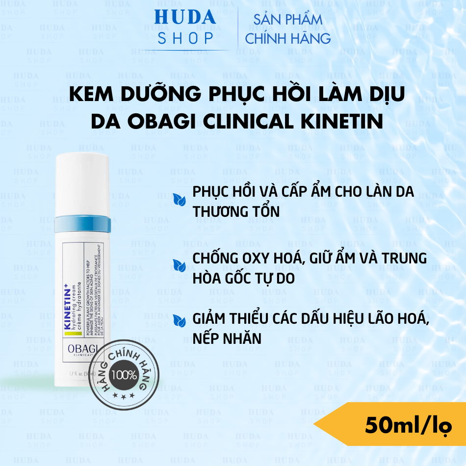 Kem dưỡng phục hồi làm dịu da Obagi Clinical Kinetin+ Hydrating Cream