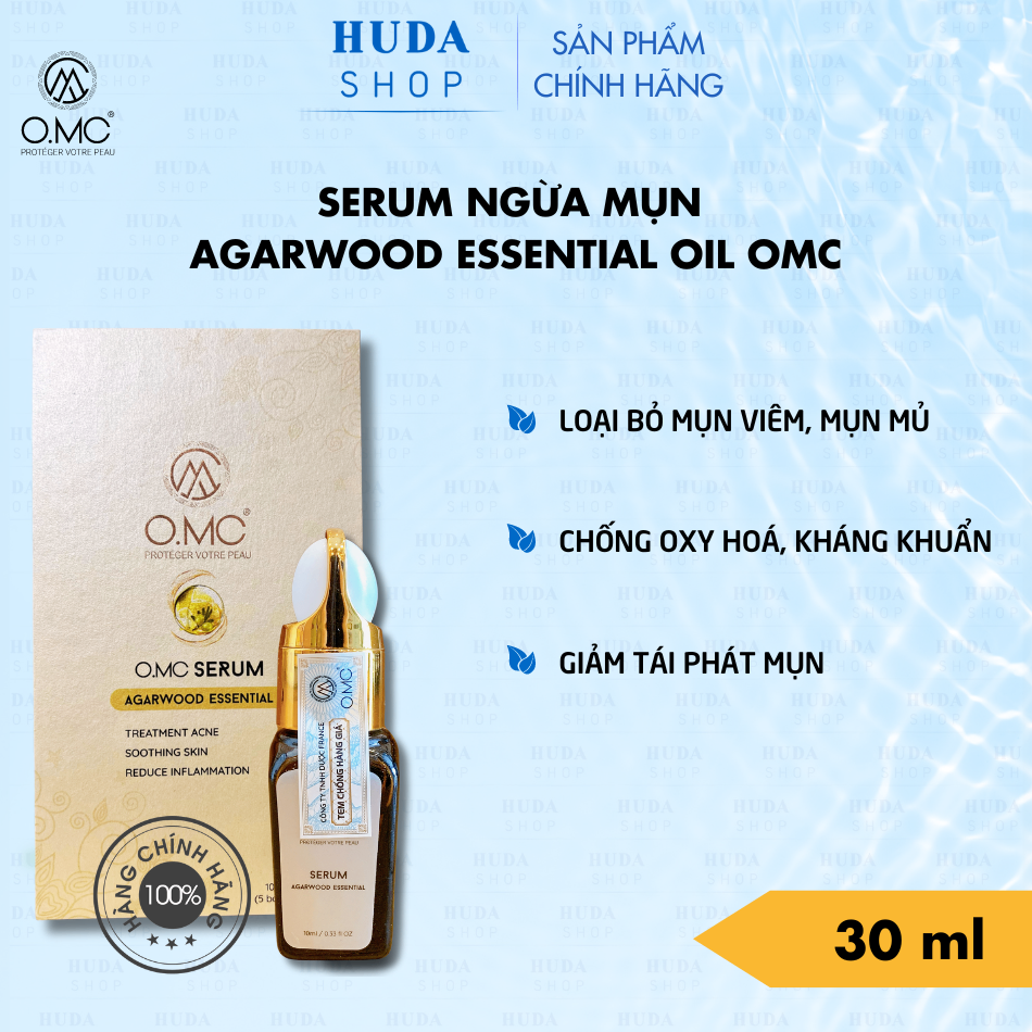 Serum ngừa mụn AGARWOOD ESSENTIAL OIL OMC