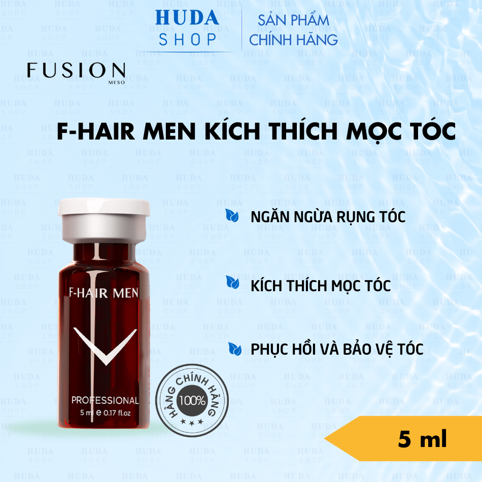 Fusion F-Hair Men cấy điều trị rụng tóc, phục hồi tóc từ gốc tới ngọn Fusion Mesotherapy