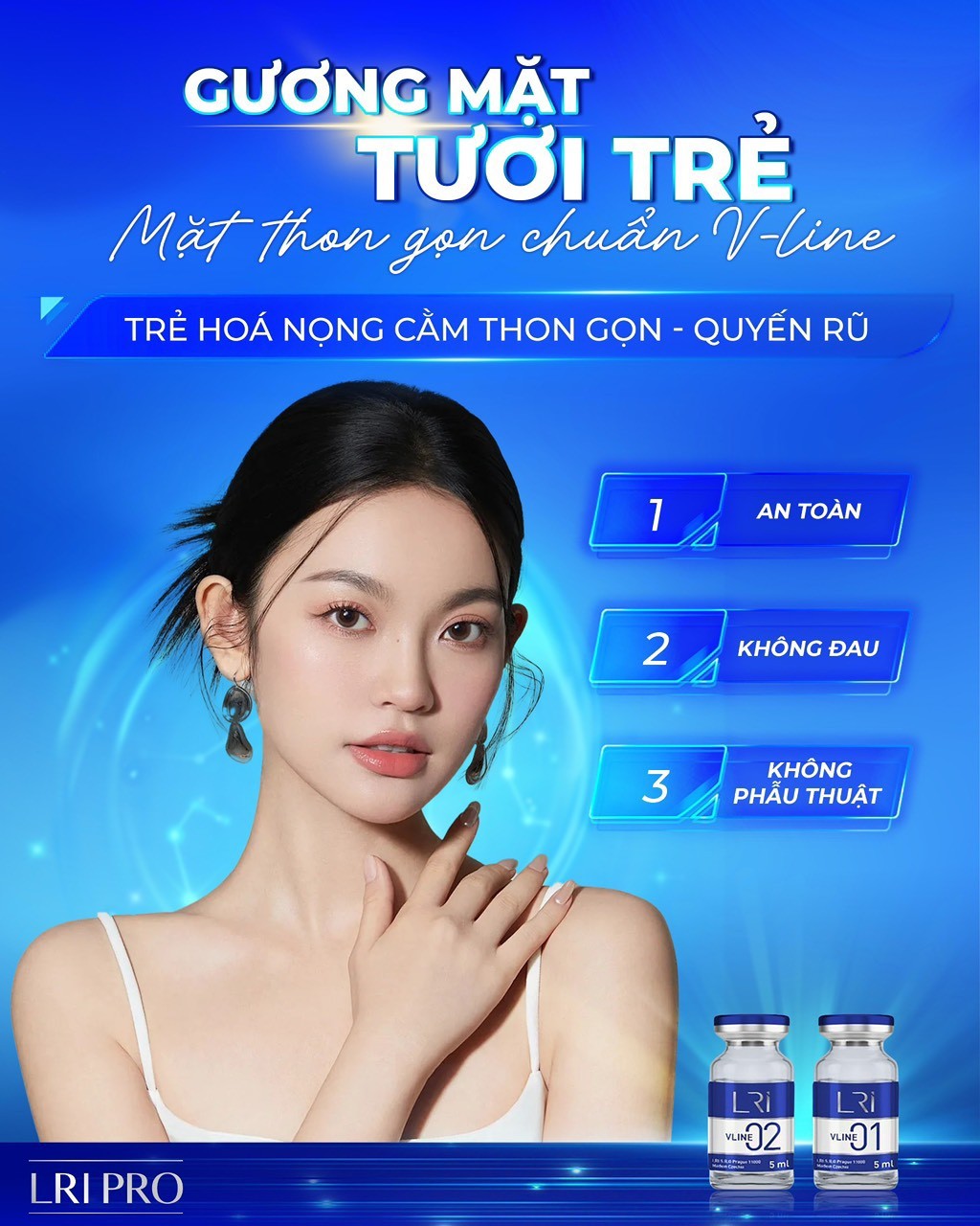 Giảm Béo Lri Vline for Face - tiêm thải mỡ, giảm cân mặt và cằm lẻ 1