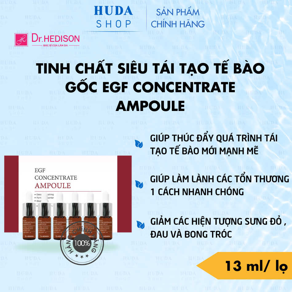 Tinh chất siêu tái tạo tế bào gốc EGF Concentrate Ampoule 13ml x 1 lọ