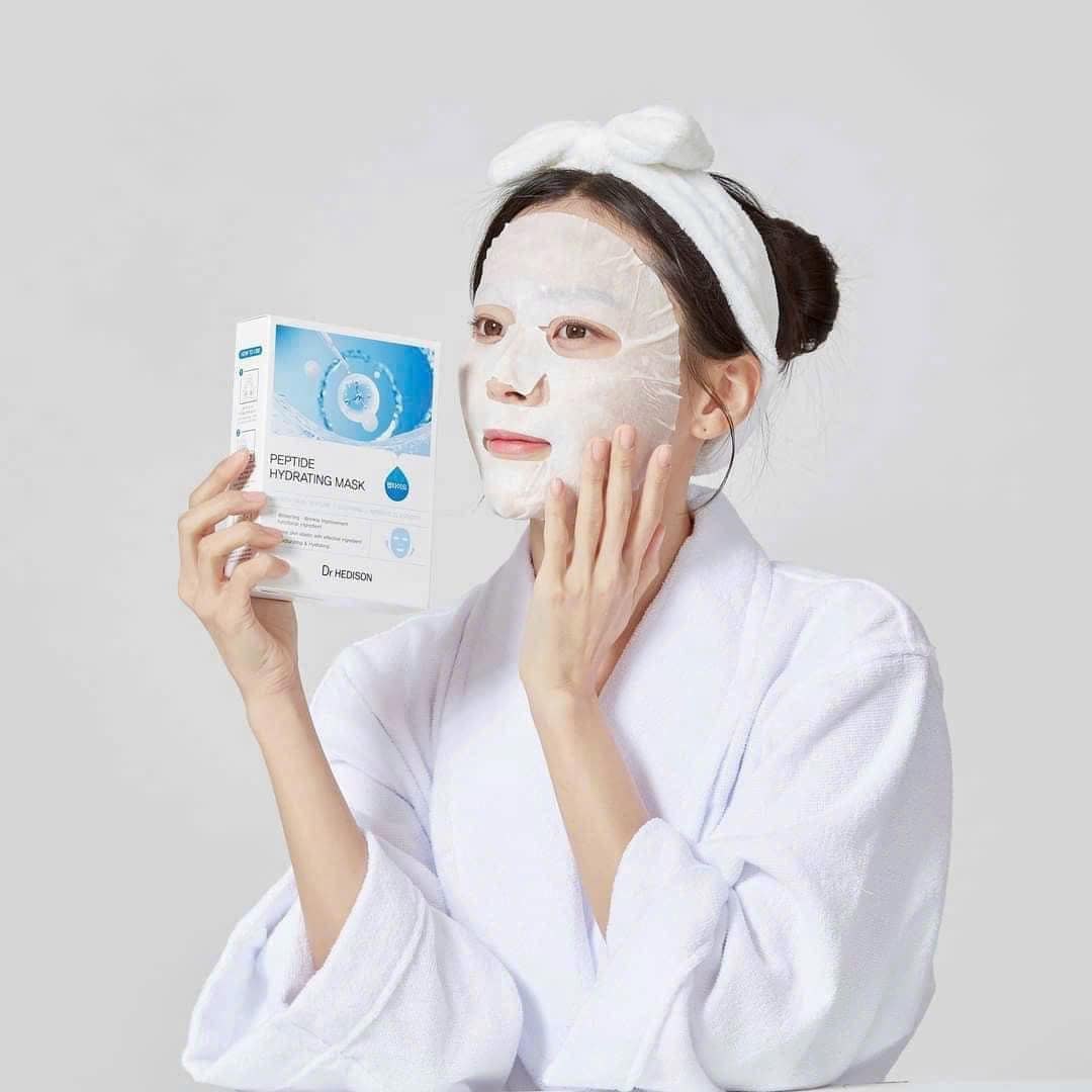 Mặt nạ giảm kích ứng Peptide Hydrating Mask Dr.Hedison 23gX10 cái