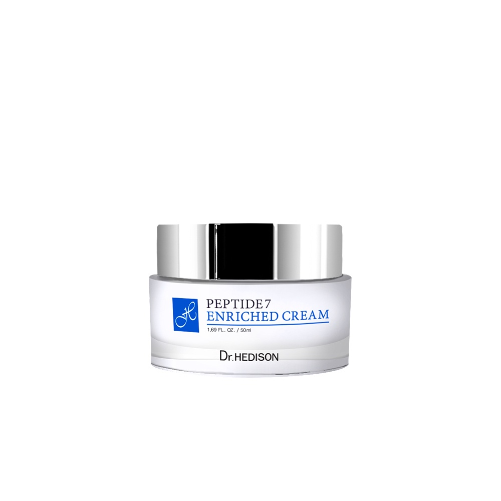 Kem dưỡng giảm nếp nhăn Peptide 7 Enriched Cream Dr.Hedison 50ml