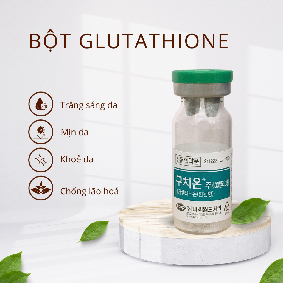 Glutathione giảm thâm trắng da mờ nám Glutathione Bione 600mg Hàn Quốc