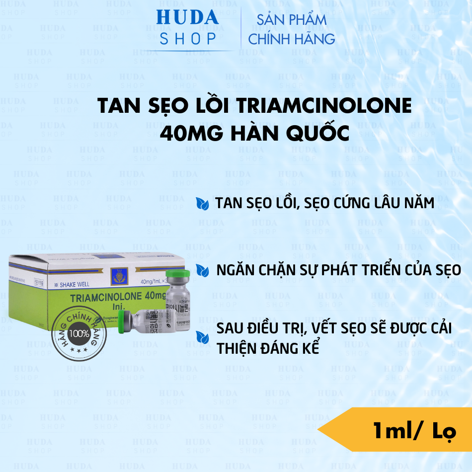 Tinh chất tan sẹo lồi Triamcinolone 40mg Hàn Quốc