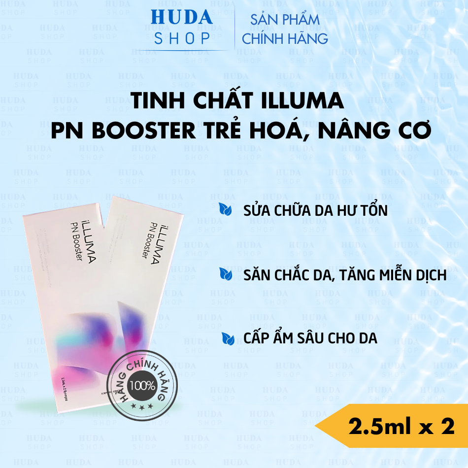 Tinh chất ILLUMA PN Booster trẻ hoá, nâng cơ 2.5ml x 2