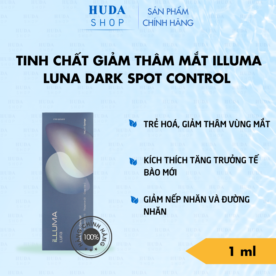 Tinh chất giảm thâm mắt Illuma Luna Dark Spot Control Hộp 1ml