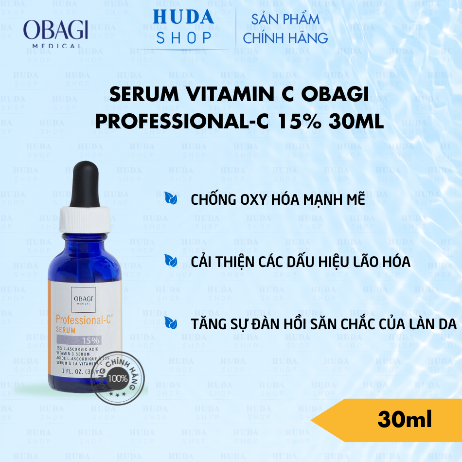 Serum Vitamin C dưỡng trắng ngăn lão hóa Obagi Professional C 15% 30ml