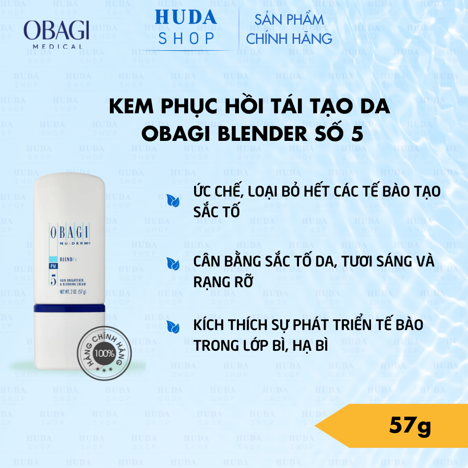 Kem Dưỡng Sáng Da Mờ Nám Chuyên Sâu Ban Đêm số 5 - Obagi Nu-Derm Blend Fx 57g