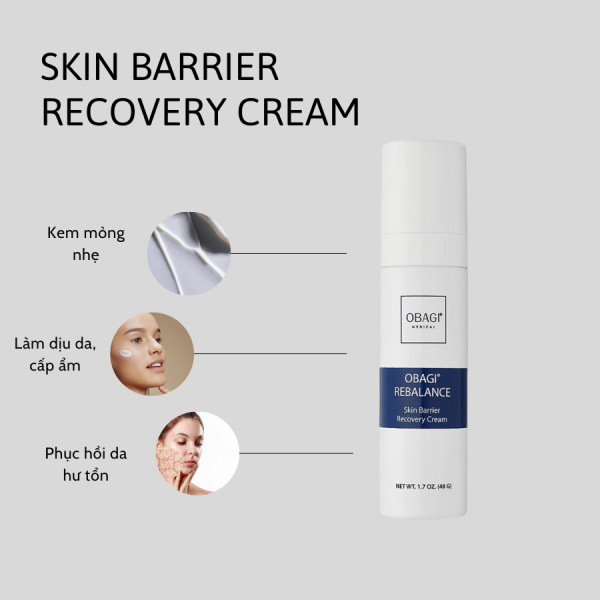 Kem Dưỡng Phục Hồi Obagi Rebalance Skin Barrier Recovery Cream 48g