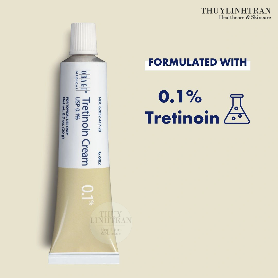 Kem Trị Mụn Thâm Nám Obagi Tretinoin Cream 0.1% 20g