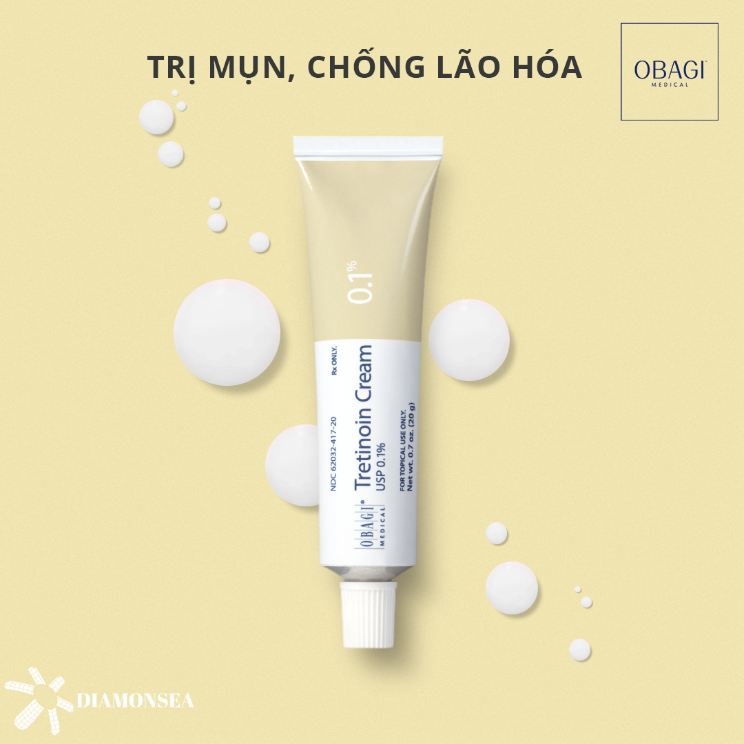 Kem Trị Mụn Thâm Nám Obagi Tretinoin Cream 0.1% 20g