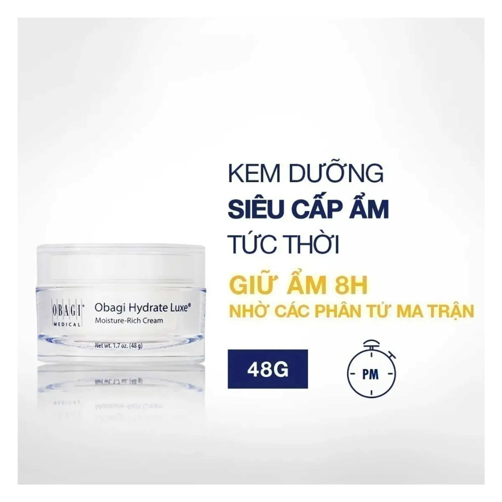 Kem Dưỡng Ẩm Giàu Dưỡng Chất Obagi Hydrate Luxe 48g