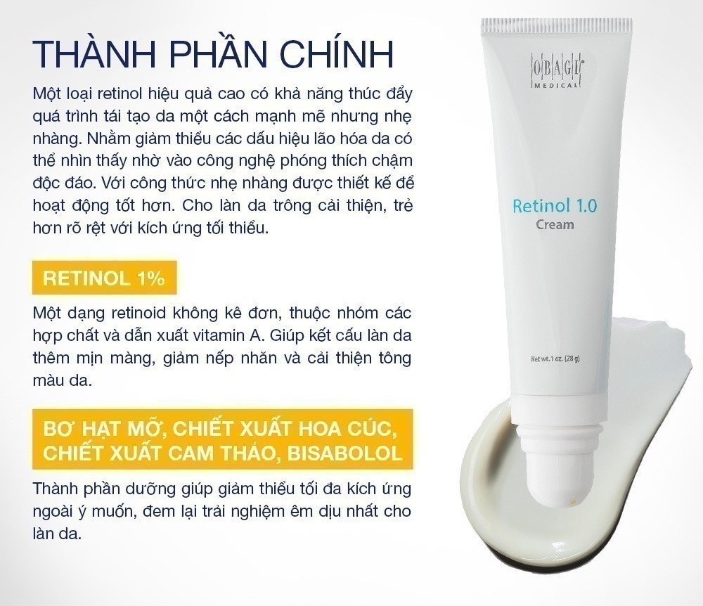 Kem chống lão hóa da Obagi Retinol 0.5 28g