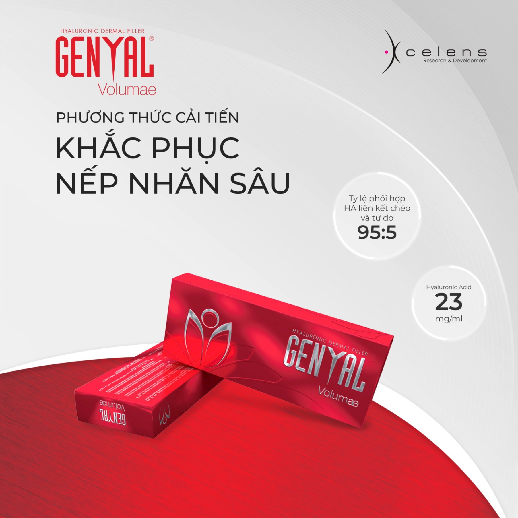 Genyal Volumae – Filler trẻ hóa làn da, tăng thể tích môi, tạo hình khuôn mặt hoàn hảo 1ml