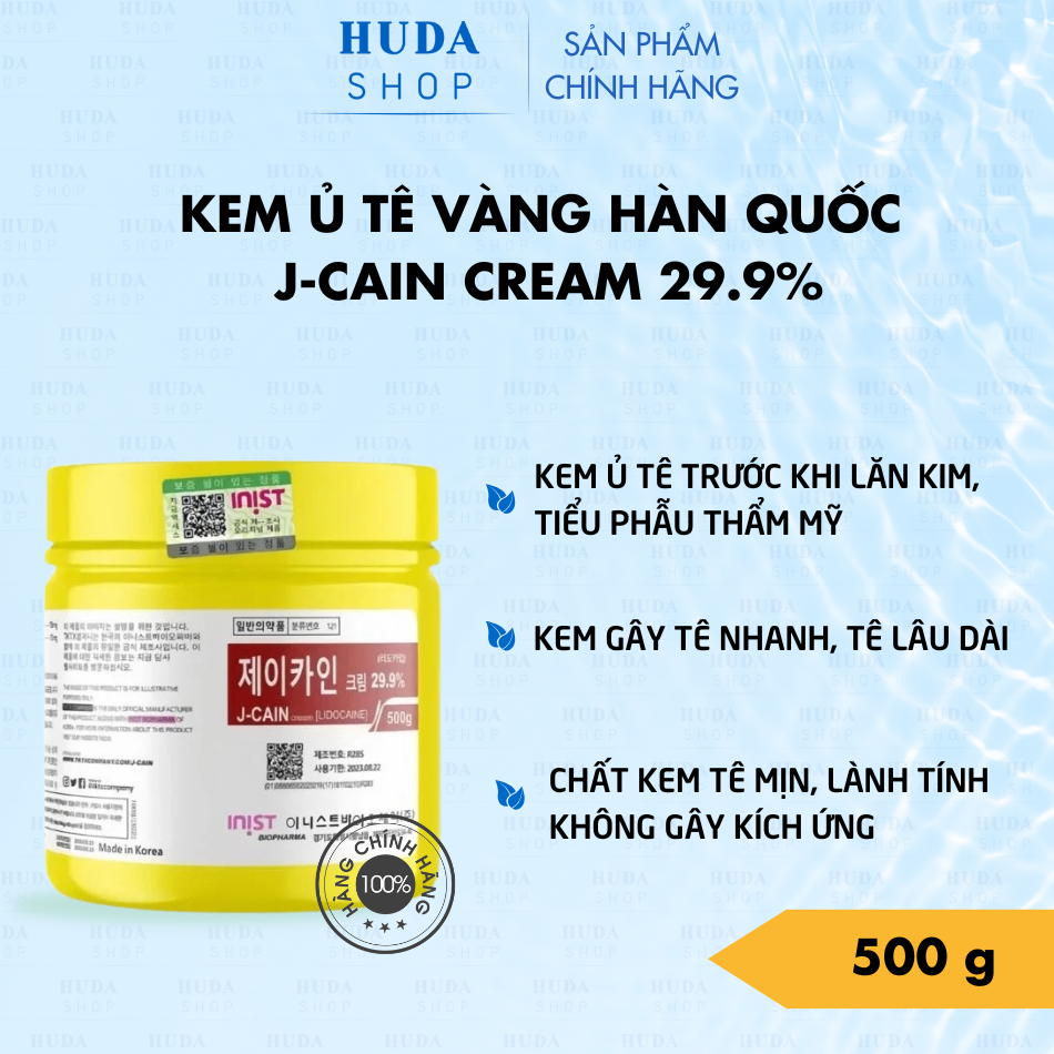 Kem Ủ Tê Vàng J Cain 29,9% Hàn Quốc 500g