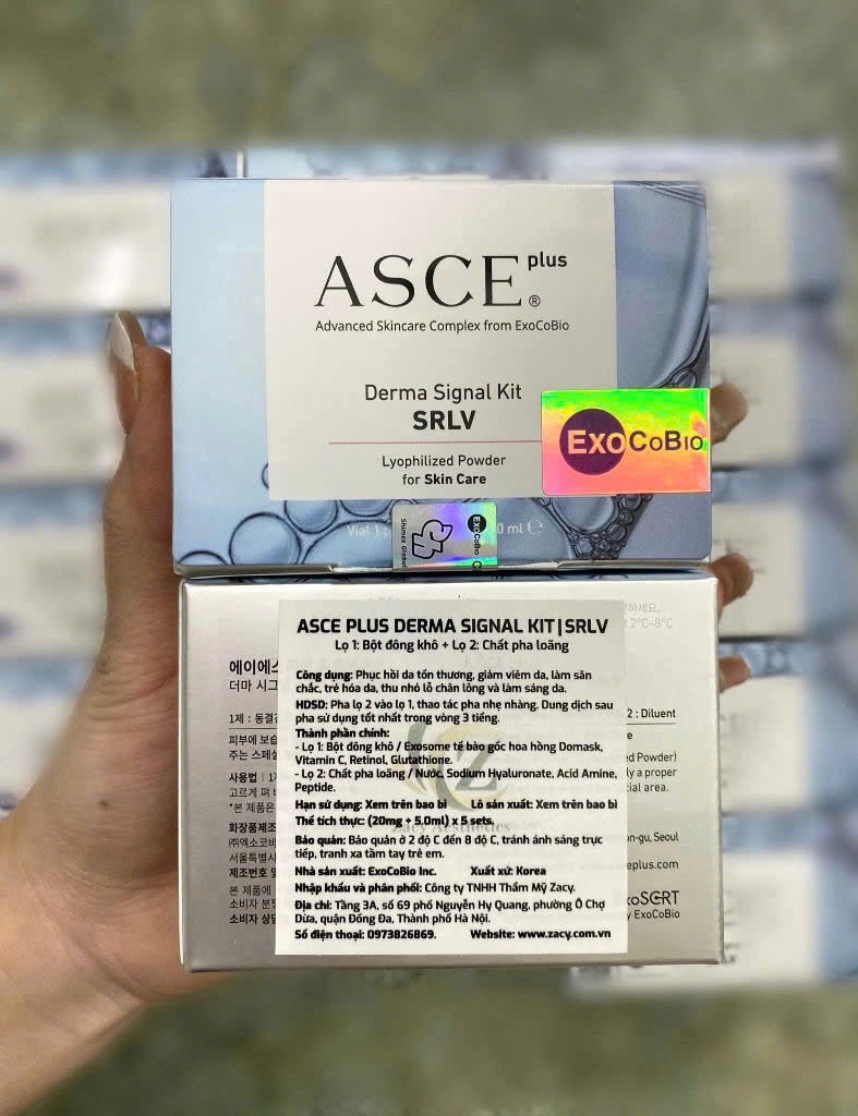 Cấy căng bóng Exosome Asce Hàn Quốc - Tinh chất căng bóng da tế bào gốc