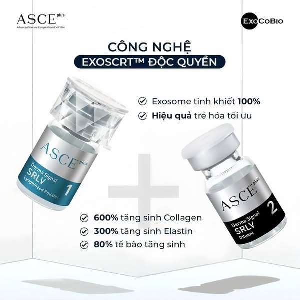 Cấy căng bóng Exosome Asce Hàn Quốc - Tinh chất căng bóng da tế bào gốc