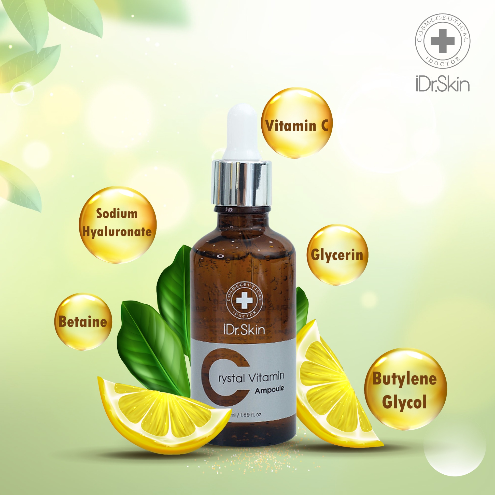 Serum trắng sáng da Idr.Skin Crystal Vitamin C Ampoule 50ml