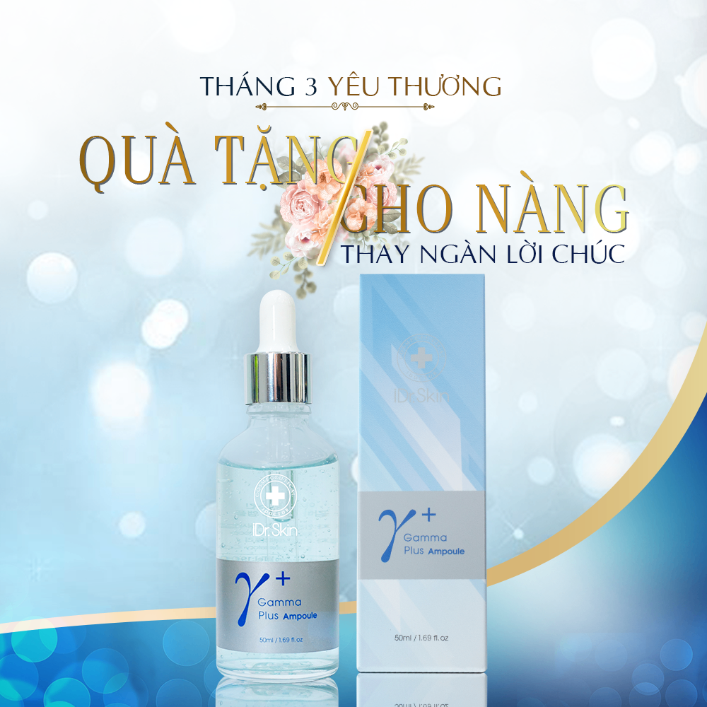 Serum cấp ẩm căng bóng da Idr.Skin Gamma Plus Ampoule 50ml