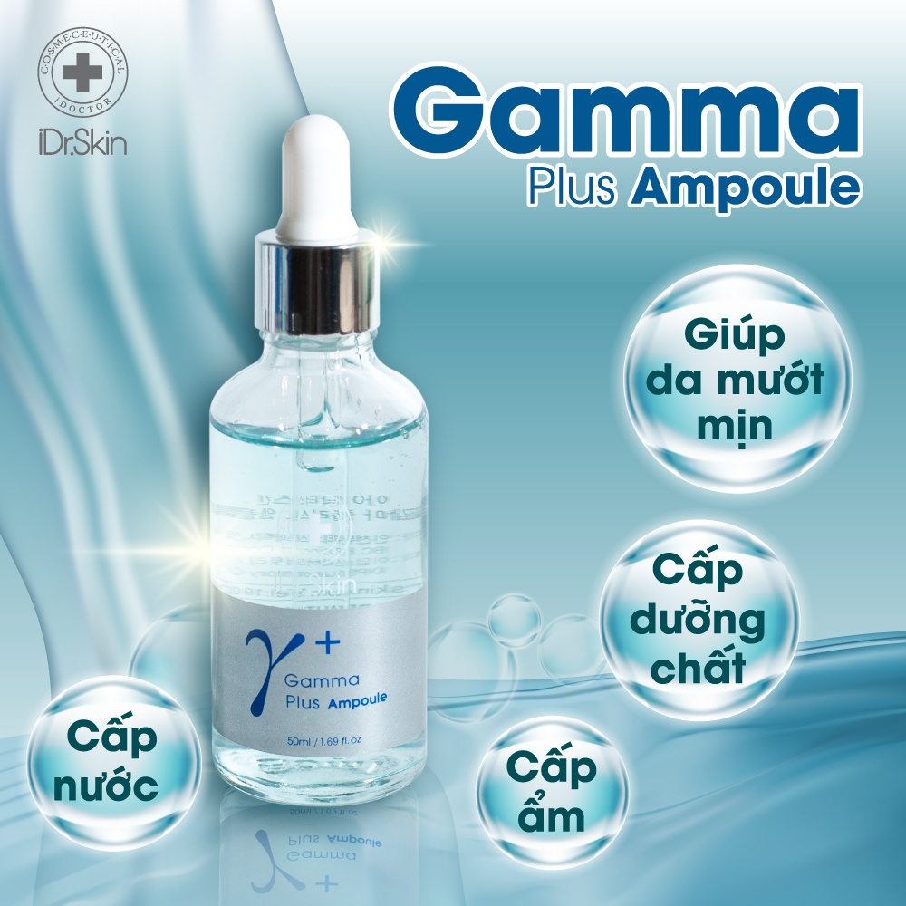 Serum cấp ẩm căng bóng da Idr.Skin Gamma Plus Ampoule 50ml