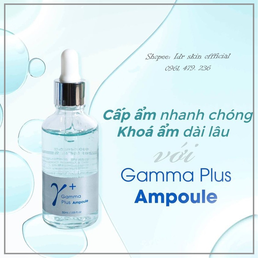 Serum cấp ẩm căng bóng da Idr.Skin Gamma Plus Ampoule 50ml