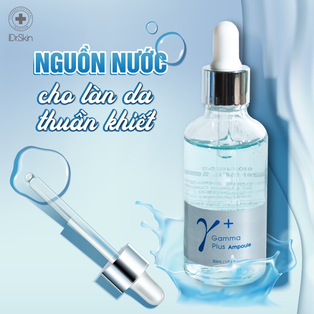 Serum cấp ẩm căng bóng da Idr.Skin Gamma Plus Ampoule 50ml