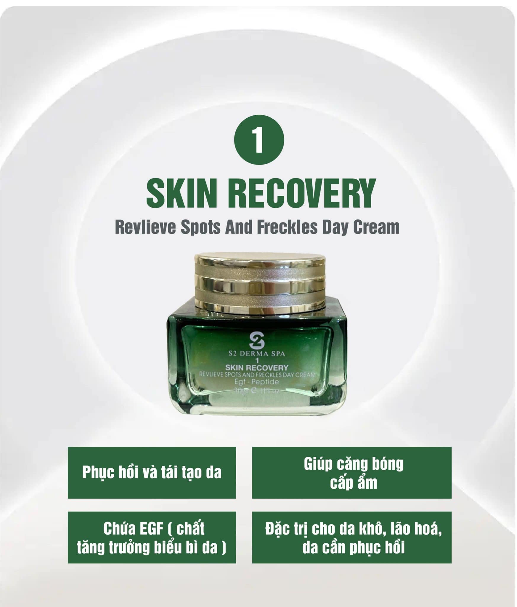 Kem Sáng Da Mờ Nám Ngày Số 1 S2 Derma Spa Skin Recovery