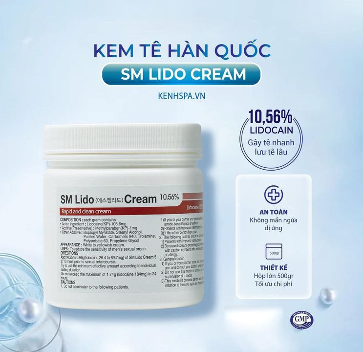 Kem ủ tê SM Lido Cream chuẩn Hàn Quốc