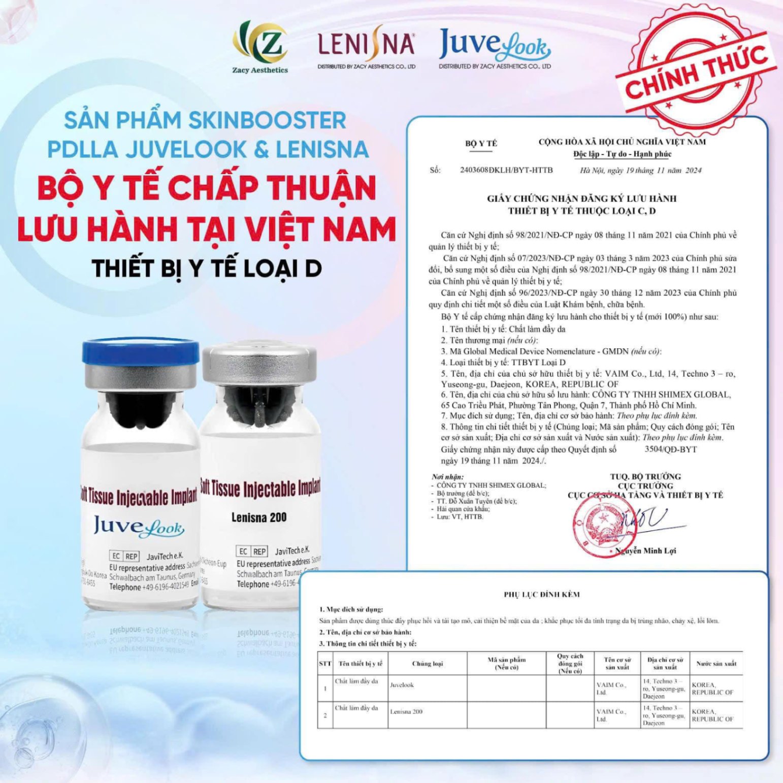 Bột Chỉ Sinh Học Tăng Sinh Và Trẻ Hóa Da PDLLA Juvelook 100mg Hàn Quốc