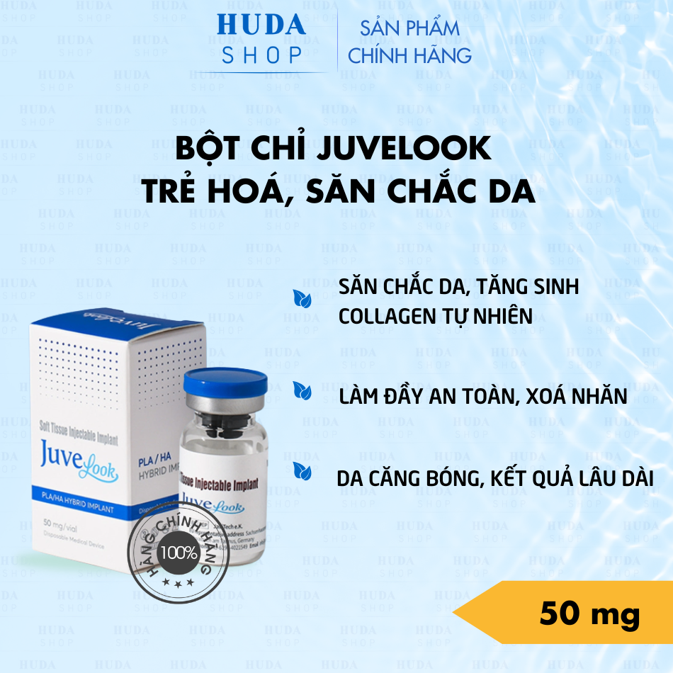 Bột Chỉ Sinh Học Tăng Sinh Và Trẻ Hóa Da PDLLA Juvelook 100mg Hàn Quốc