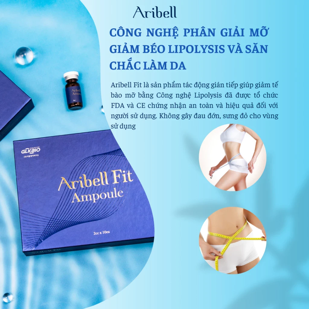 Tinh chất tan mỡ, giảm béo Aribel Fit lọ 2ml