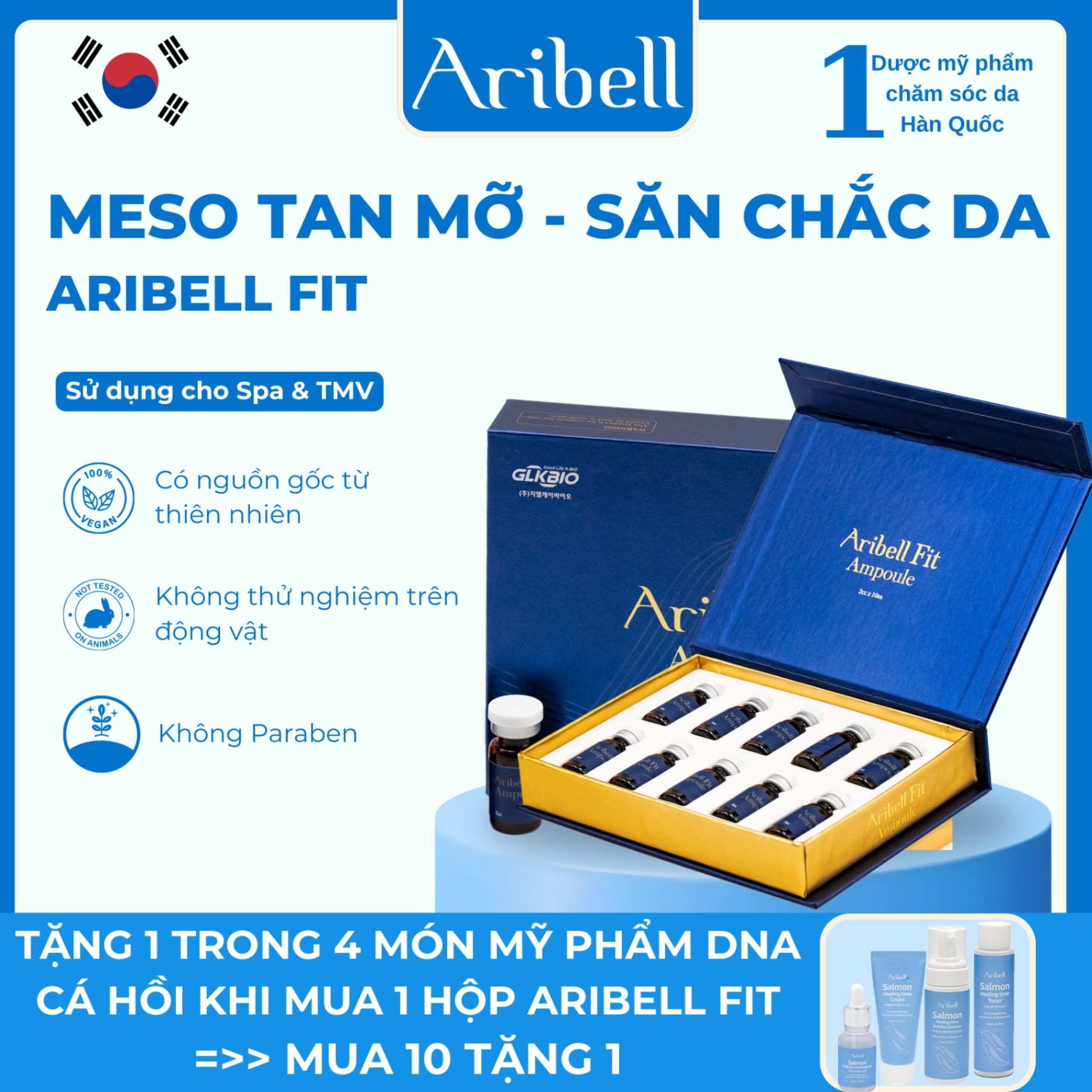 Tinh chất tan mỡ, giảm béo Aribel Fit lọ 2ml