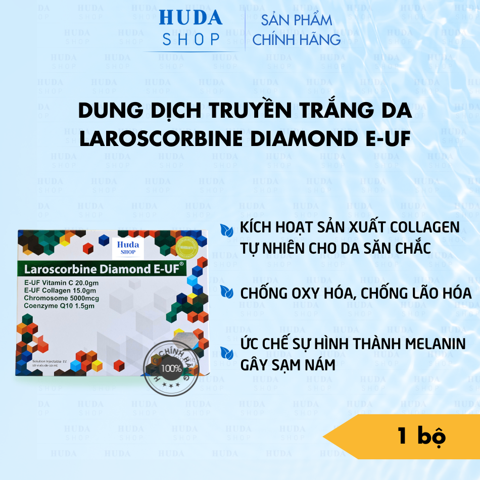 Tinh chất hỗ trợ truyền trắng da Laroscorbine Diamond E-UF Italia