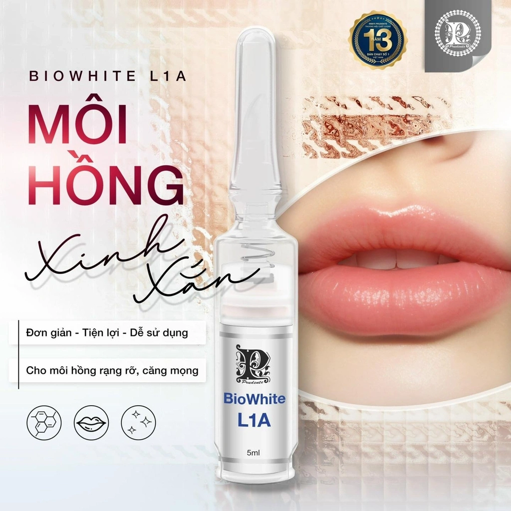 Son Khử Thâm Dưỡng Hồng Môi Mibiti Prudente Biowhite L1A 5ml