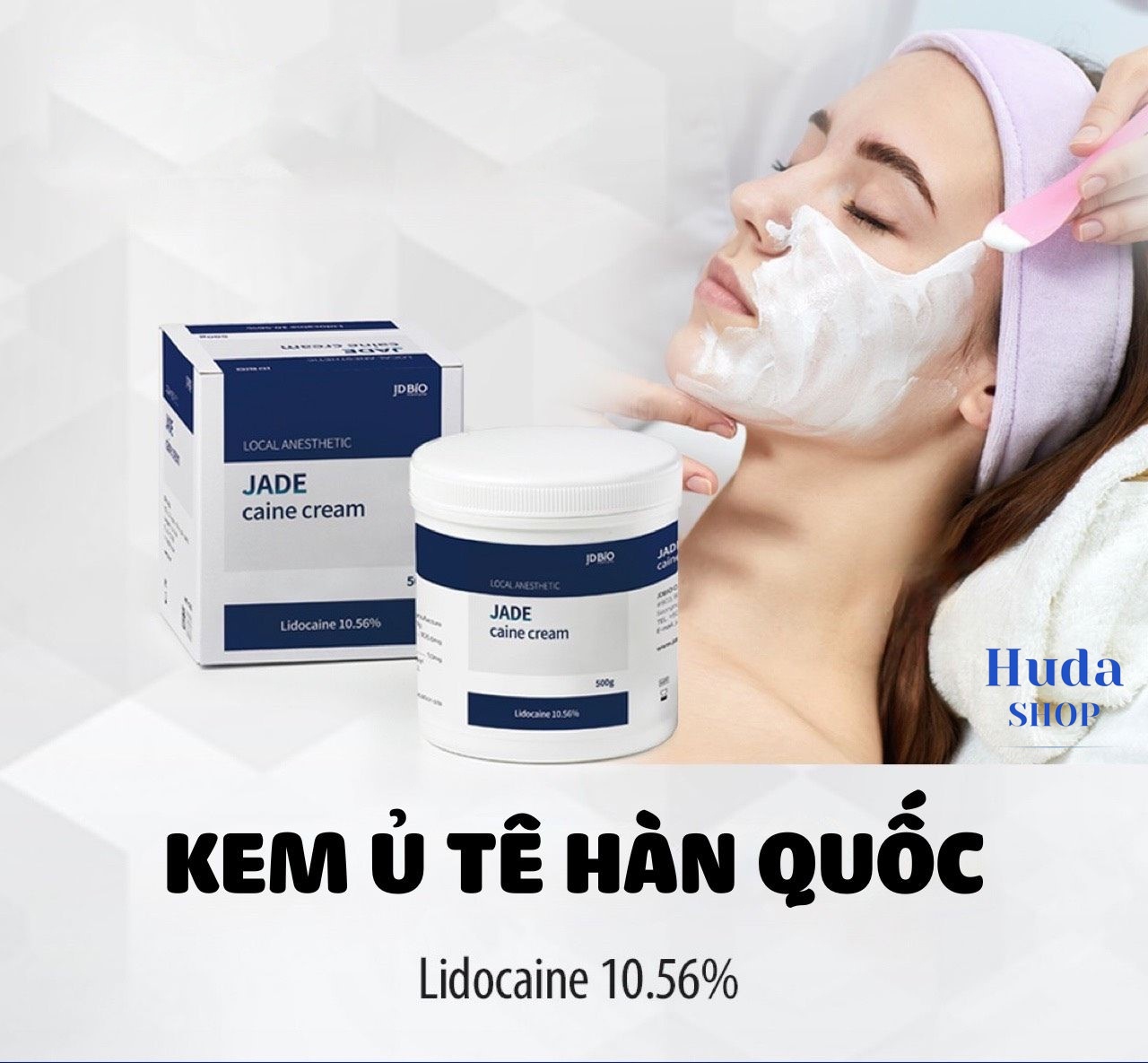 Kem ủ tê Jdbio Local Anestheticjade Jade Caine Cream 500gr