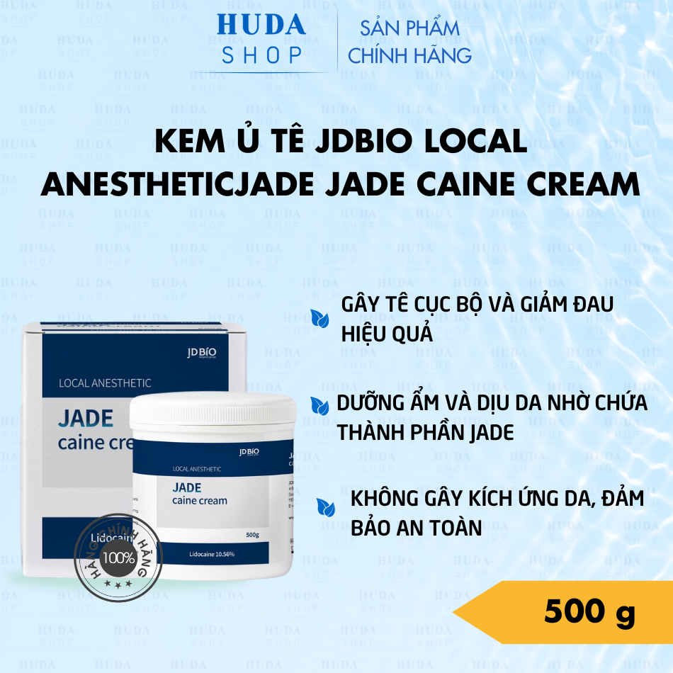 Kem ủ tê Jdbio Local Anestheticjade Jade Caine Cream 500gr