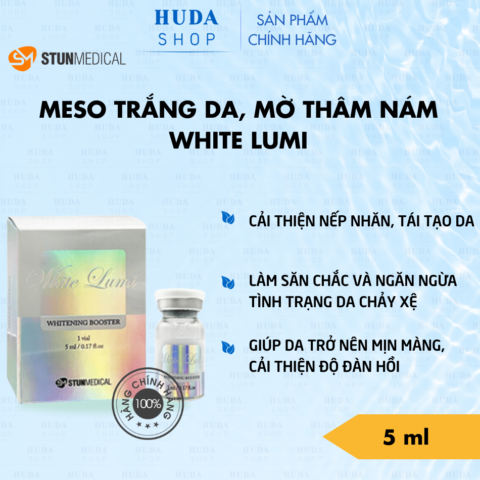 Meso trẻ hoá trắng sáng da White Lumi lọ 5ml