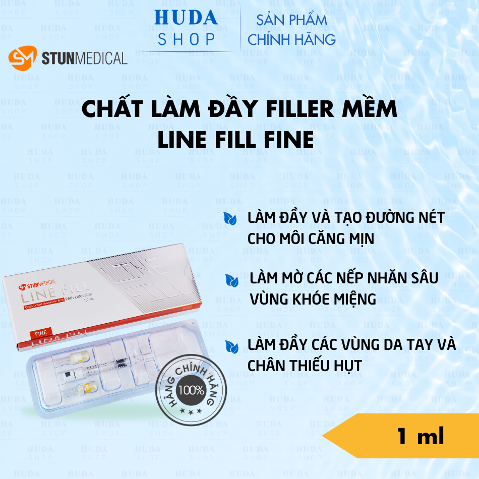 Chất làm đầy filler mềm LINE FILL FINE - 1ml