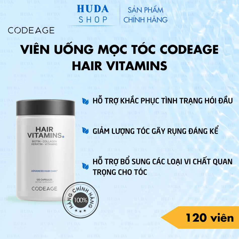 Viên uống mọc tóc Codeage Hair Vitamins