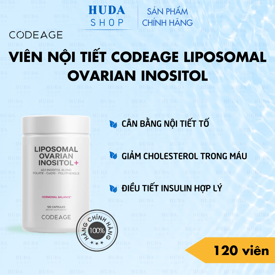 Viên uống nội tiết Codeage Liposomal Ovarian Inositol